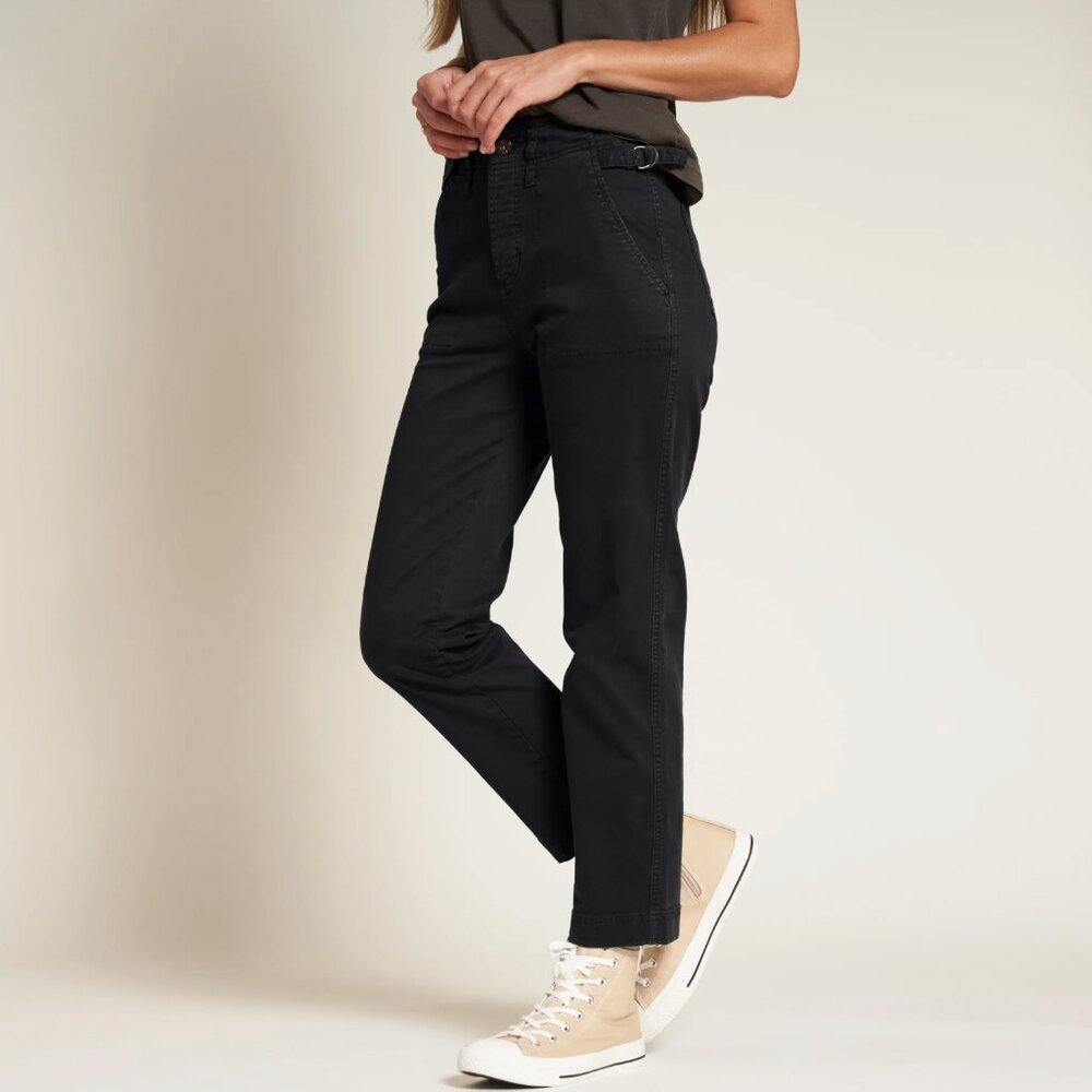 Rowan Jaden Utility Trouser in Washed Black Size 27
